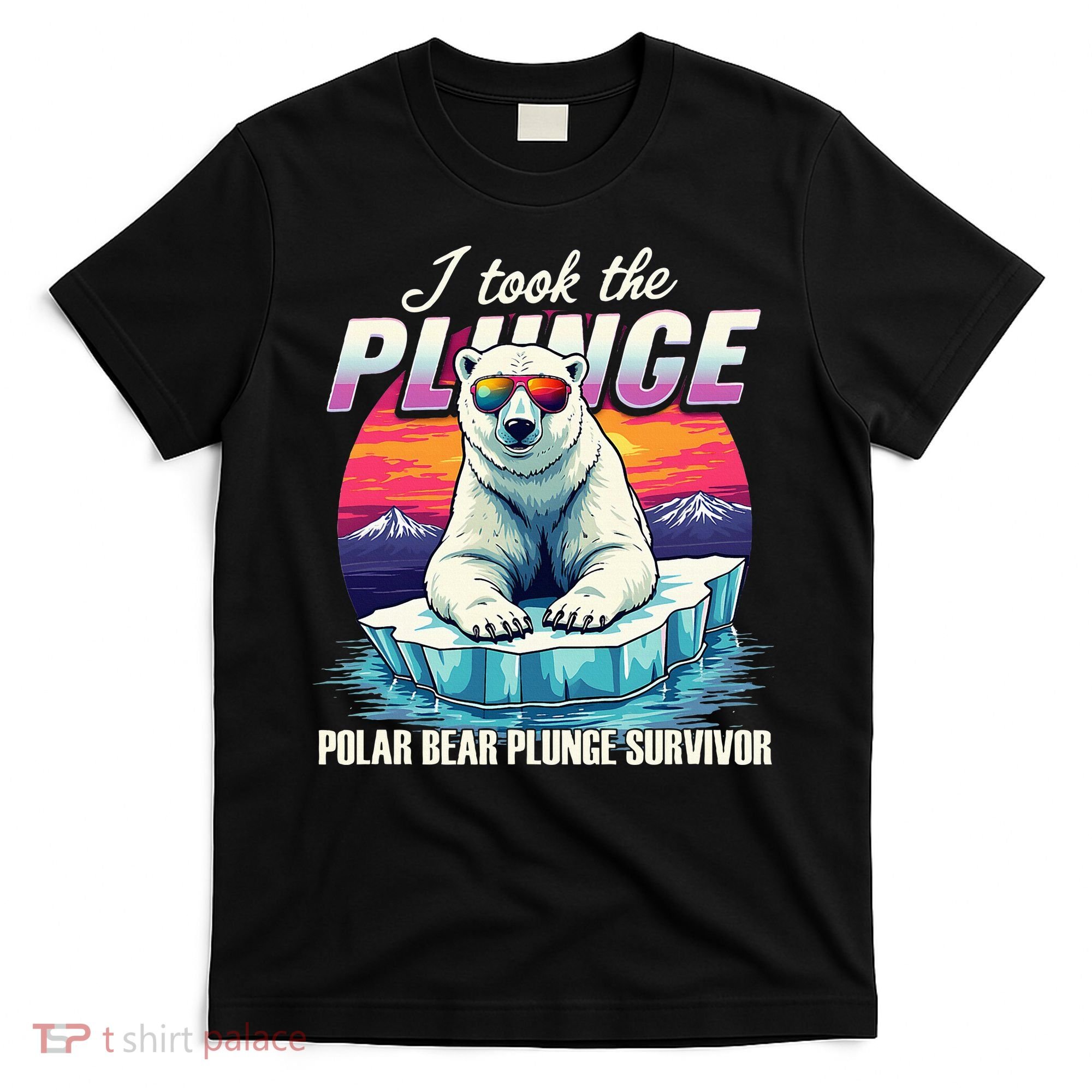 Polar Bear Plunge Survivor Fun Winter Adventurers Apparel T-Shirt