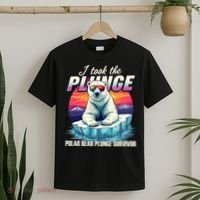 Polar Bear Plunge Survivor Fun Winter Adventurers Apparel T-Shirt thumb 2