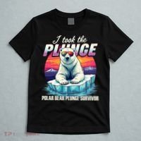 Polar Bear Plunge Survivor Fun Winter Adventurers Apparel T-Shirt thumb 5