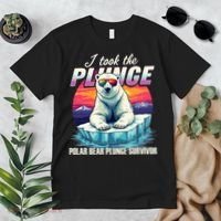 Polar Bear Plunge Survivor Fun Winter Adventurers Apparel Premium T-Shirt thumb 2