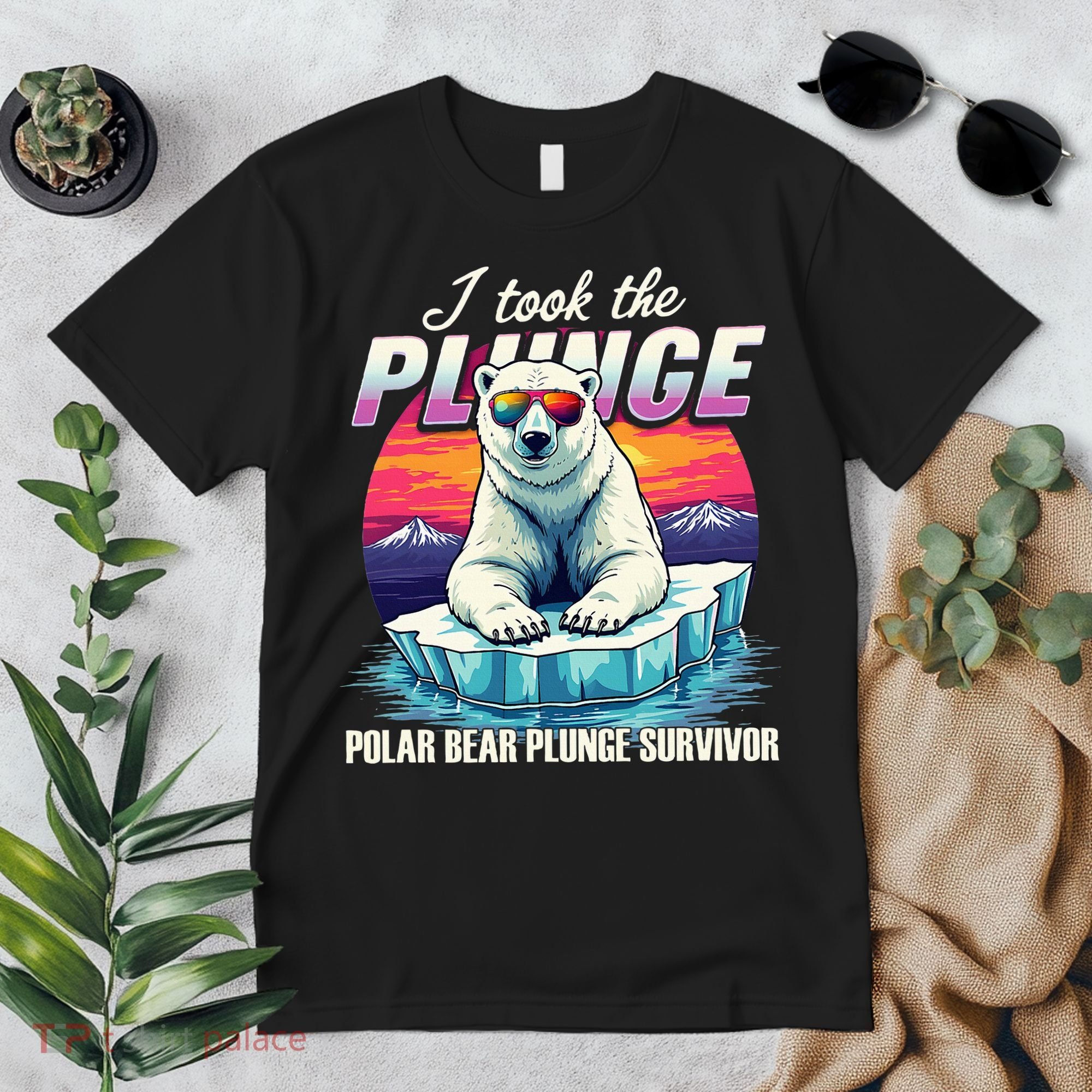 Polar Bear Plunge Survivor Fun Winter Adventurers Apparel Premium T-Shirt
