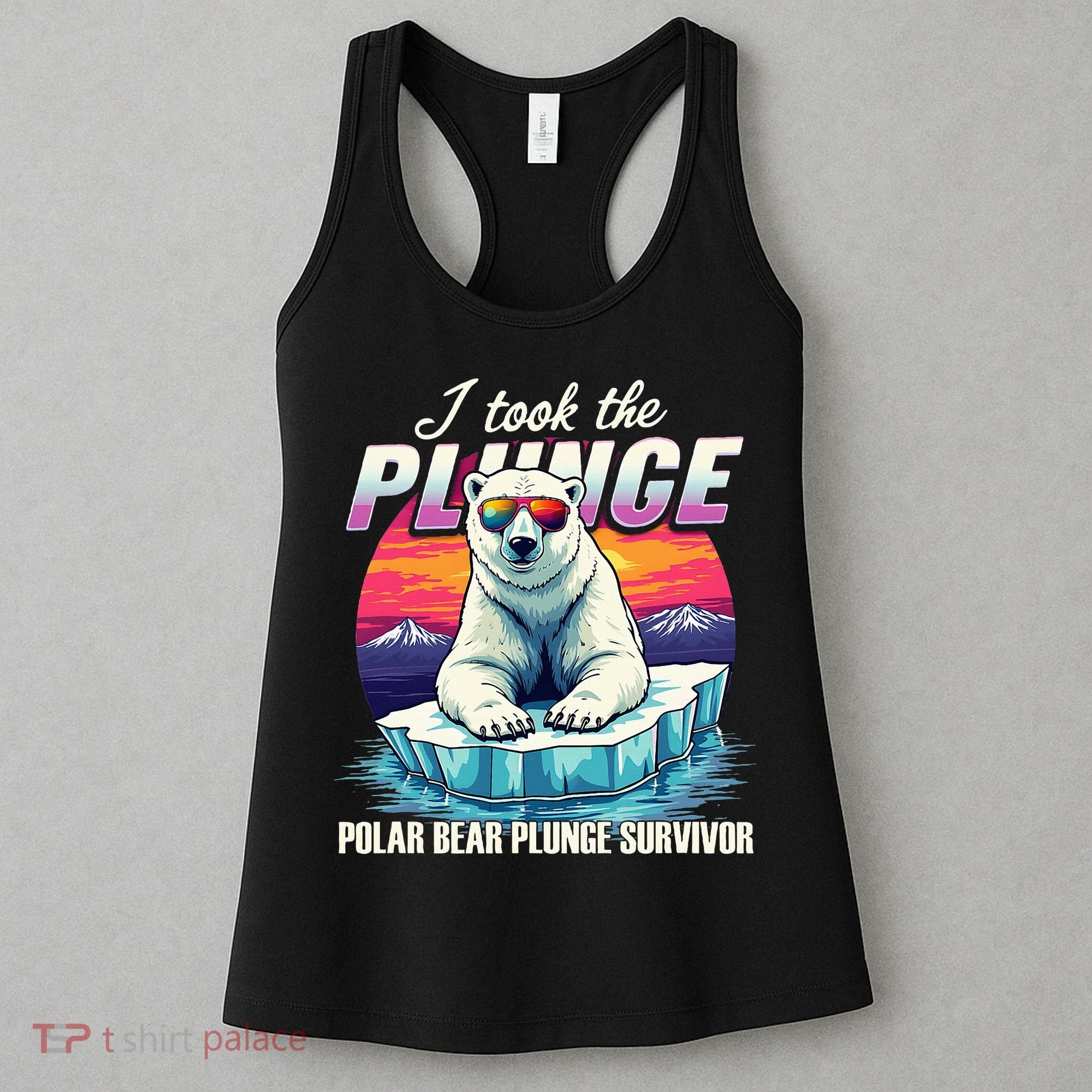 Polar Bear Plunge Survivor Fun Winter Adventurers Apparel Women's Tank Top