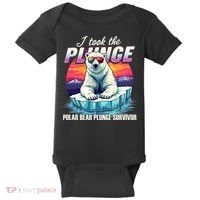 Polar Bear Plunge Survivor Fun Winter Adventurers Apparel Baby Bodysuit thumb 0