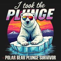Polar Bear Plunge Survivor Fun Winter Adventurers Apparel Baby Bodysuit thumb 2
