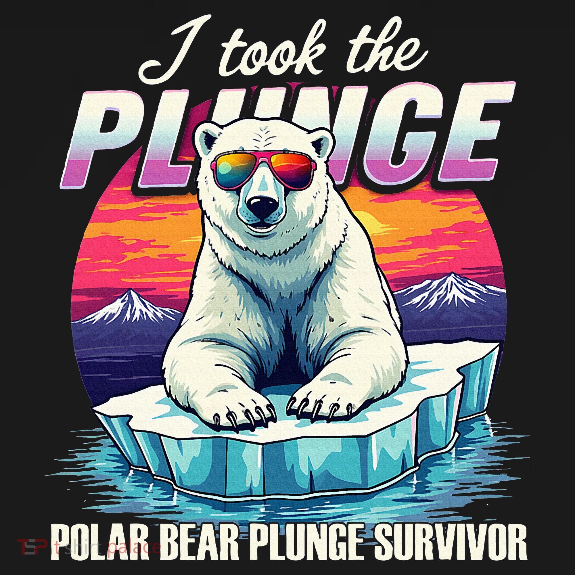 Polar Bear Plunge Survivor Fun Winter Adventurers Apparel Baby Bodysuit