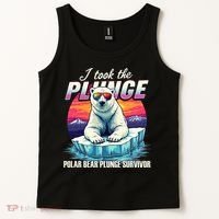 Polar Bear Plunge Survivor Fun Winter Adventurers Apparel Tank Top thumb 2