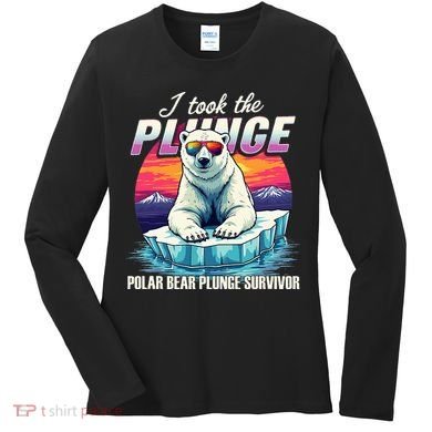 Polar Bear Plunge Survivor Fun Winter Adventurers Apparel Women's Long Sleeve Shirt