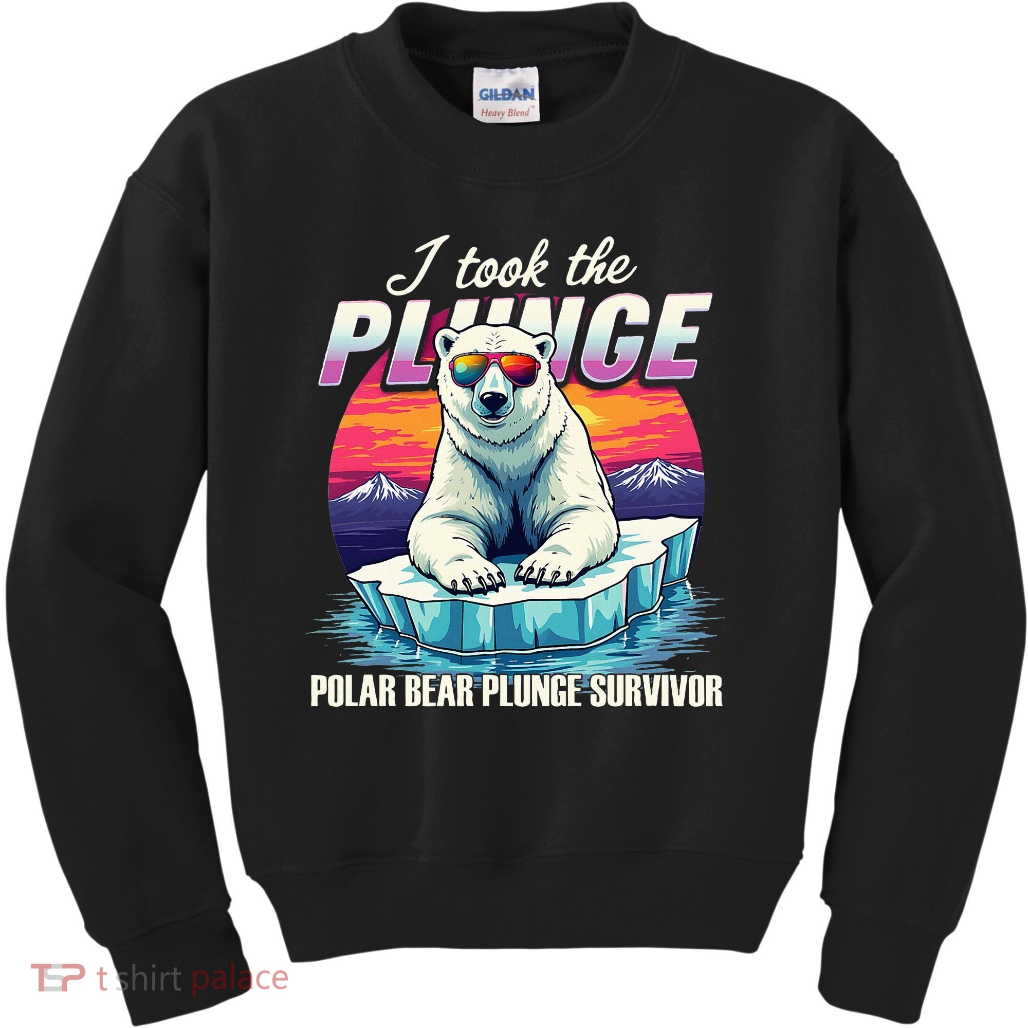 Polar Bear Plunge Survivor Fun Winter Adventurers Apparel Kids Sweatshirt