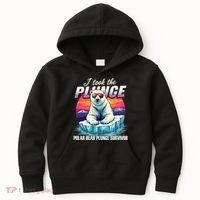 Polar Bear Plunge Survivor Fun Winter Adventurers Apparel Kids Hoodie thumb 0