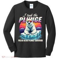 Polar Bear Plunge Survivor Fun Winter Adventurers Apparel Kids Long Sleeve Shirt thumb 0