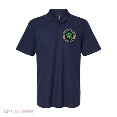 Powered By Plants Funny Vegan Plant Power Polo