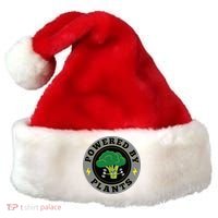 Powered By Plants Funny Vegan Plant Power Santa Hat thumb 0