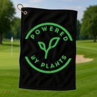 Powered By Plants Vegan Workout Golf Towel thumb 1