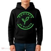Powered By Plants Vegan Workout Kids Hoodie thumb 4