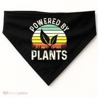 Powered By Plants Veggie Vegan Gardening USA-Made Doggie Bandana thumb 0