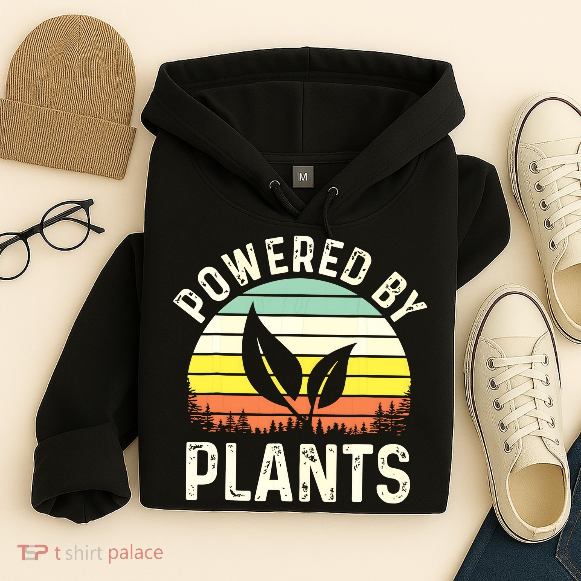 Powered By Plants Veggie Vegan Gardening Hoodie