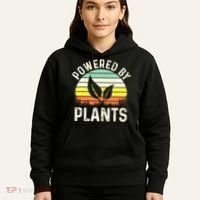 Powered By Plants Veggie Vegan Gardening Hoodie thumb 5