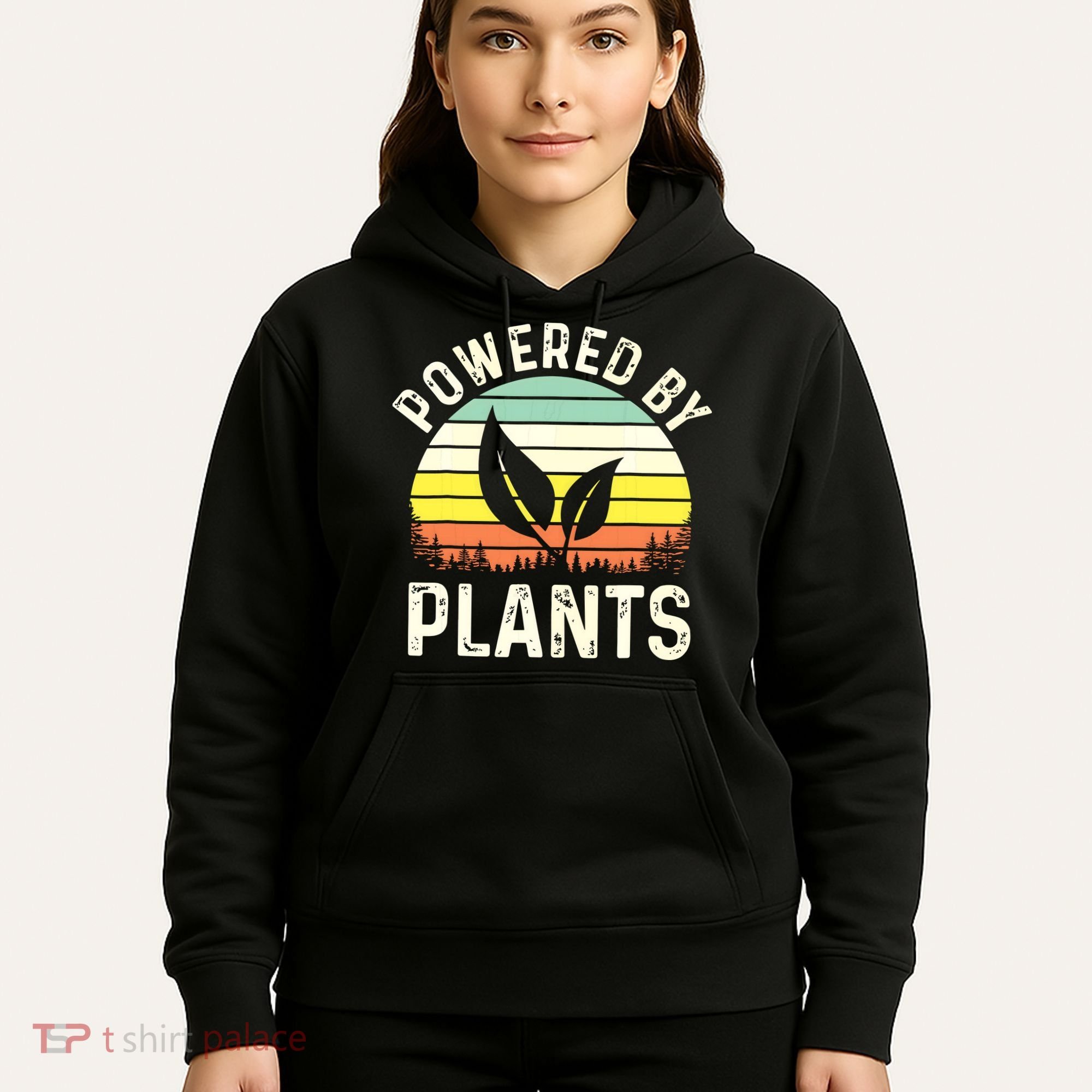 Powered By Plants Veggie Vegan Gardening Hoodie