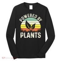 Powered By Plants Veggie Vegan Gardening Long Sleeve Shirt thumb 0