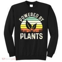 Powered By Plants Veggie Vegan Gardening Sweatshirt thumb 0