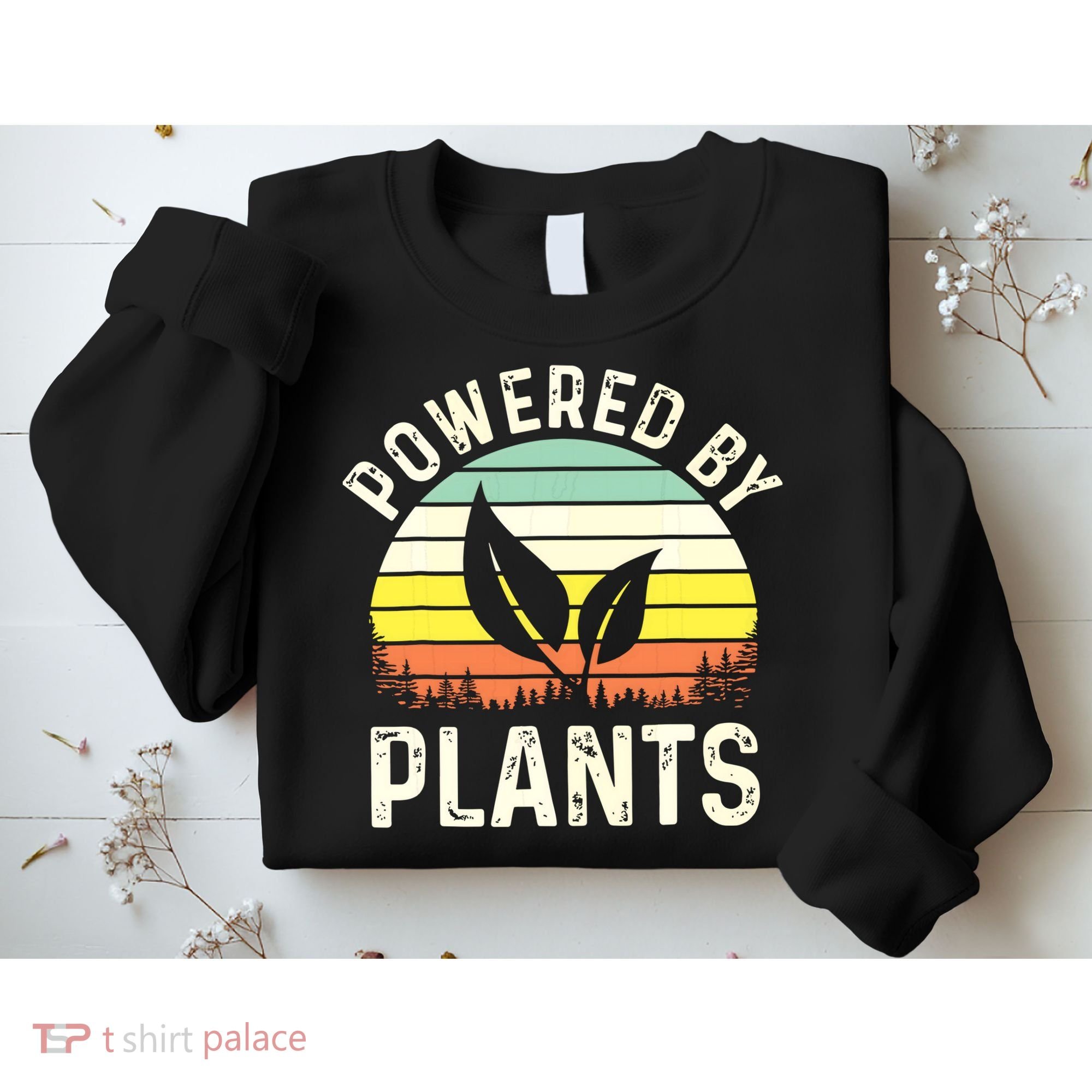Powered By Plants Veggie Vegan Gardening Sweatshirt