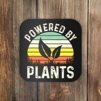Powered By Plants Veggie Vegan Gardening Coaster thumb 0