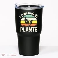 Powered By Plants Veggie Vegan Gardening Tumbler thumb 0
