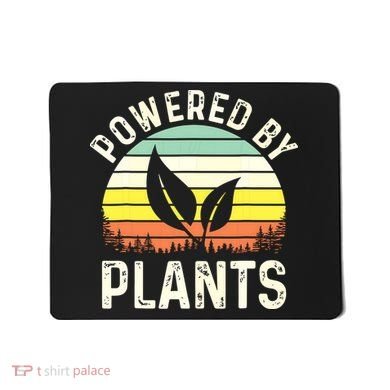 Powered By Plants Veggie Vegan Gardening Mousepad
