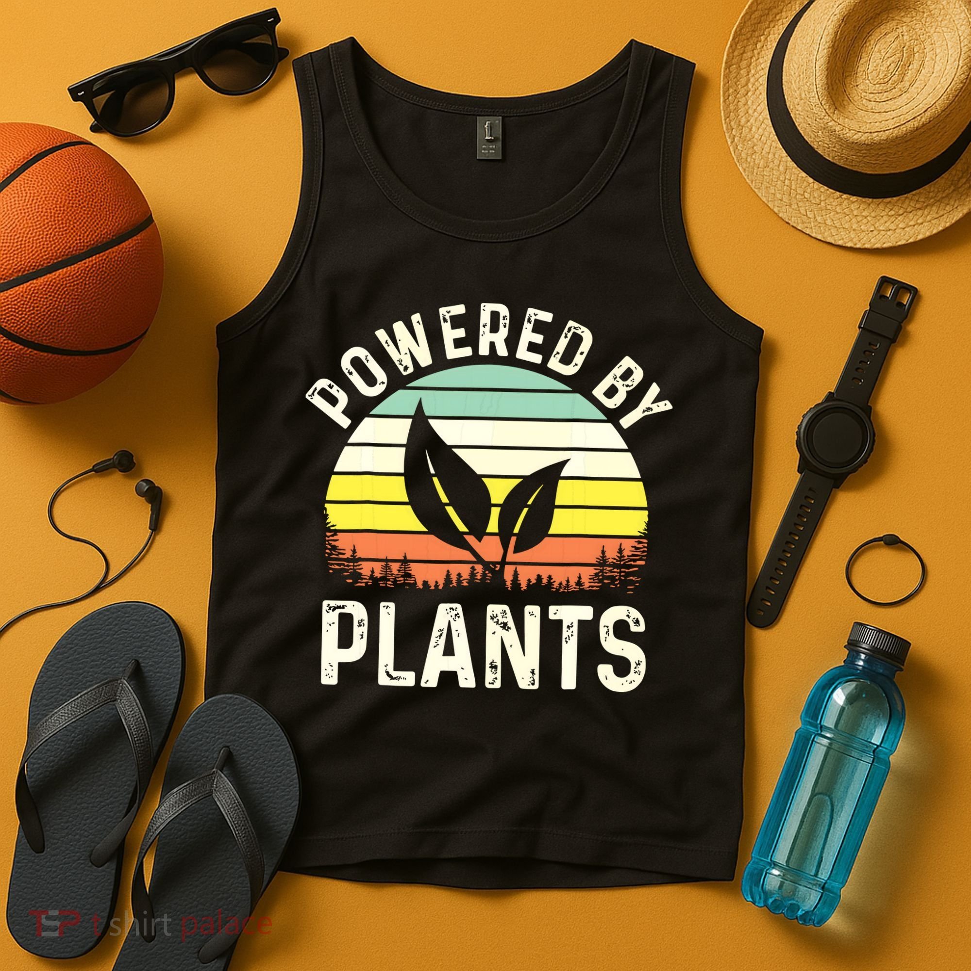 Powered By Plants Veggie Vegan Gardening Tank Top