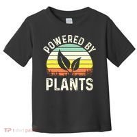 Powered By Plants Veggie Vegan Gardening Toddler T-Shirt thumb 0
