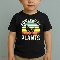 Powered By Plants Veggie Vegan Gardening Toddler T-Shirt thumb 2
