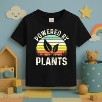 Powered By Plants Veggie Vegan Gardening Toddler T-Shirt thumb 3