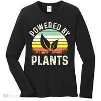 Powered By Plants Veggie Vegan Gardening Women's Long Sleeve Shirt thumb 0