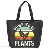 Powered By Plants Veggie Vegan Gardening Tote Bag thumb 0