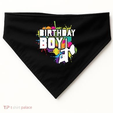 Paintball Birthday Party Theme USA-Made Doggie Bandana