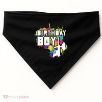 Paintball Birthday Party Theme USA-Made Doggie Bandana thumb 0