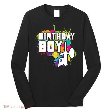 Paintball Birthday Party Theme Long Sleeve Shirt