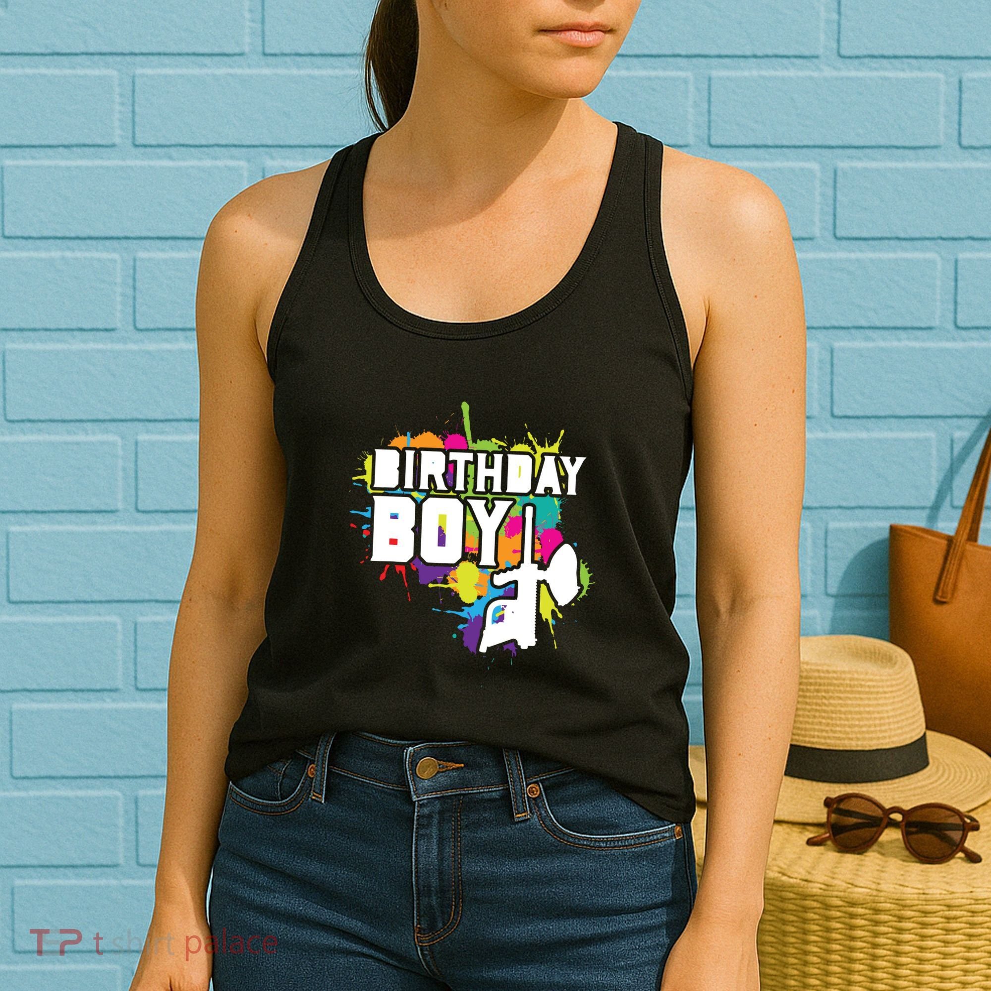 Paintball Birthday Party Theme Women's Tank Top