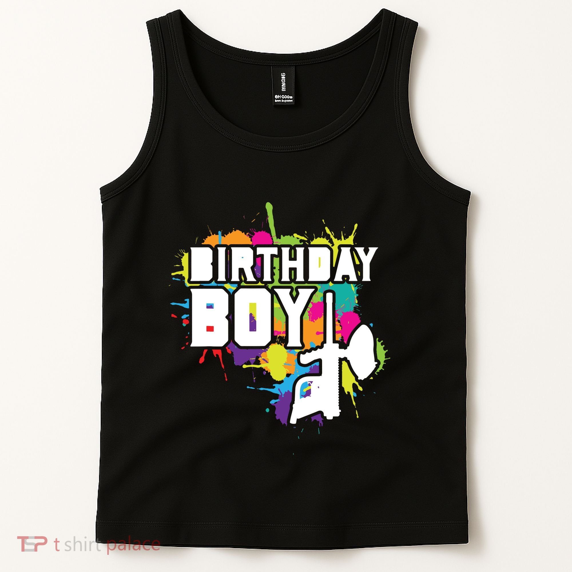 Paintball Birthday Party Theme Tank Top