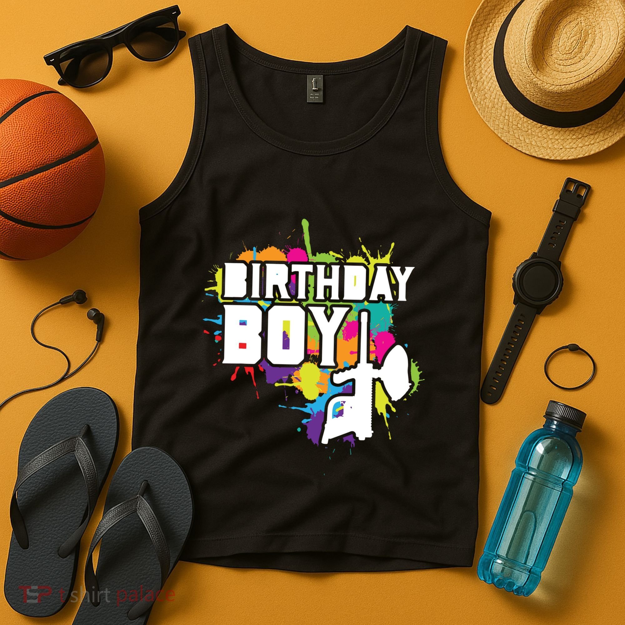Paintball Birthday Party Theme Tank Top