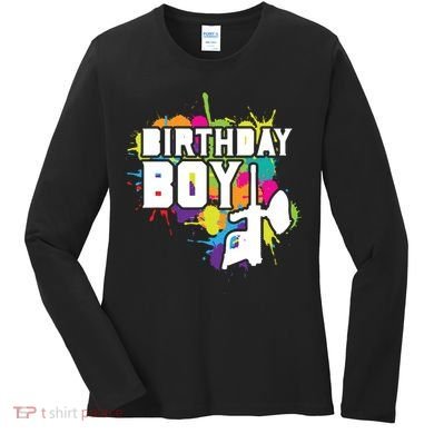 Paintball Birthday Party Theme Women's Long Sleeve Shirt