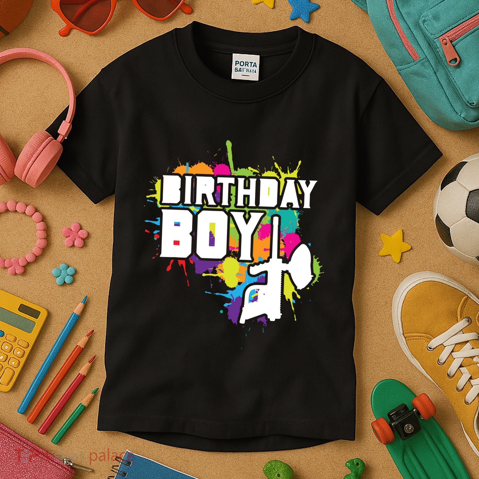 Paintball Birthday Party Theme Kids T-Shirt