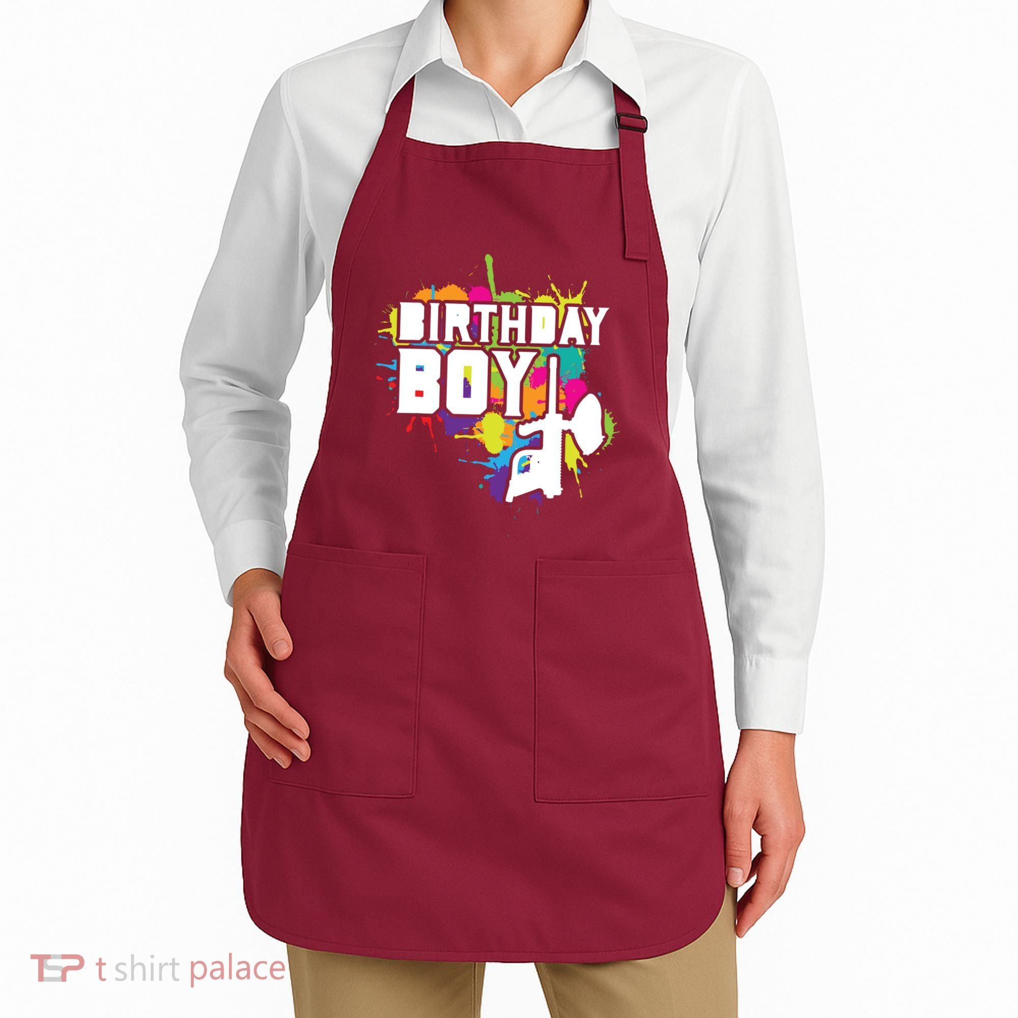 Paintball Birthday Party Theme Apron