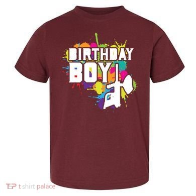 Paintball Birthday Party Theme Toddler T-Shirt