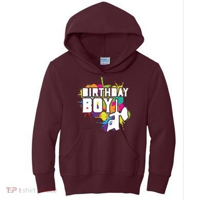 Paintball Birthday Party Theme Kids Hoodie