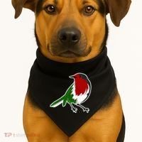 Palestinian Bird Palestinian Flag Palestine USA-Made Doggie Bandana thumb 1