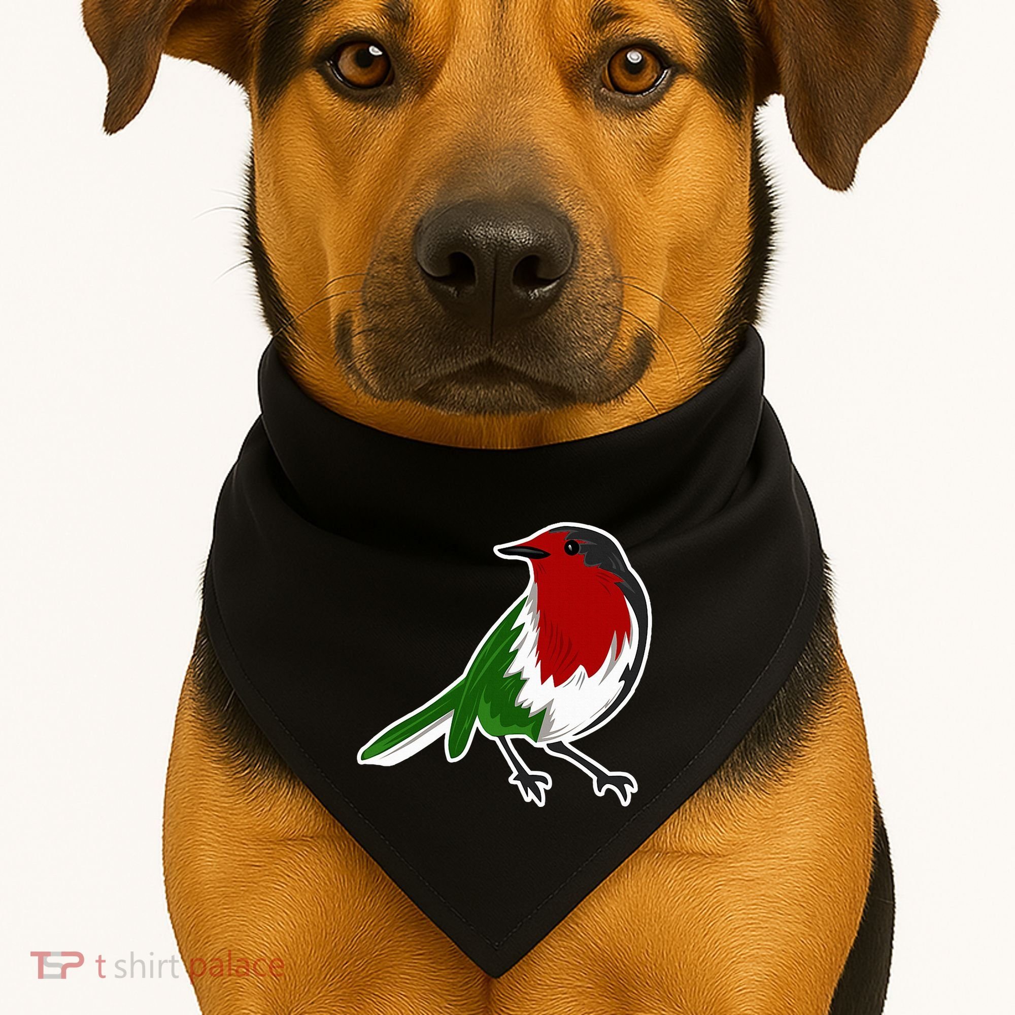 Palestinian Bird Palestinian Flag Palestine USA-Made Doggie Bandana