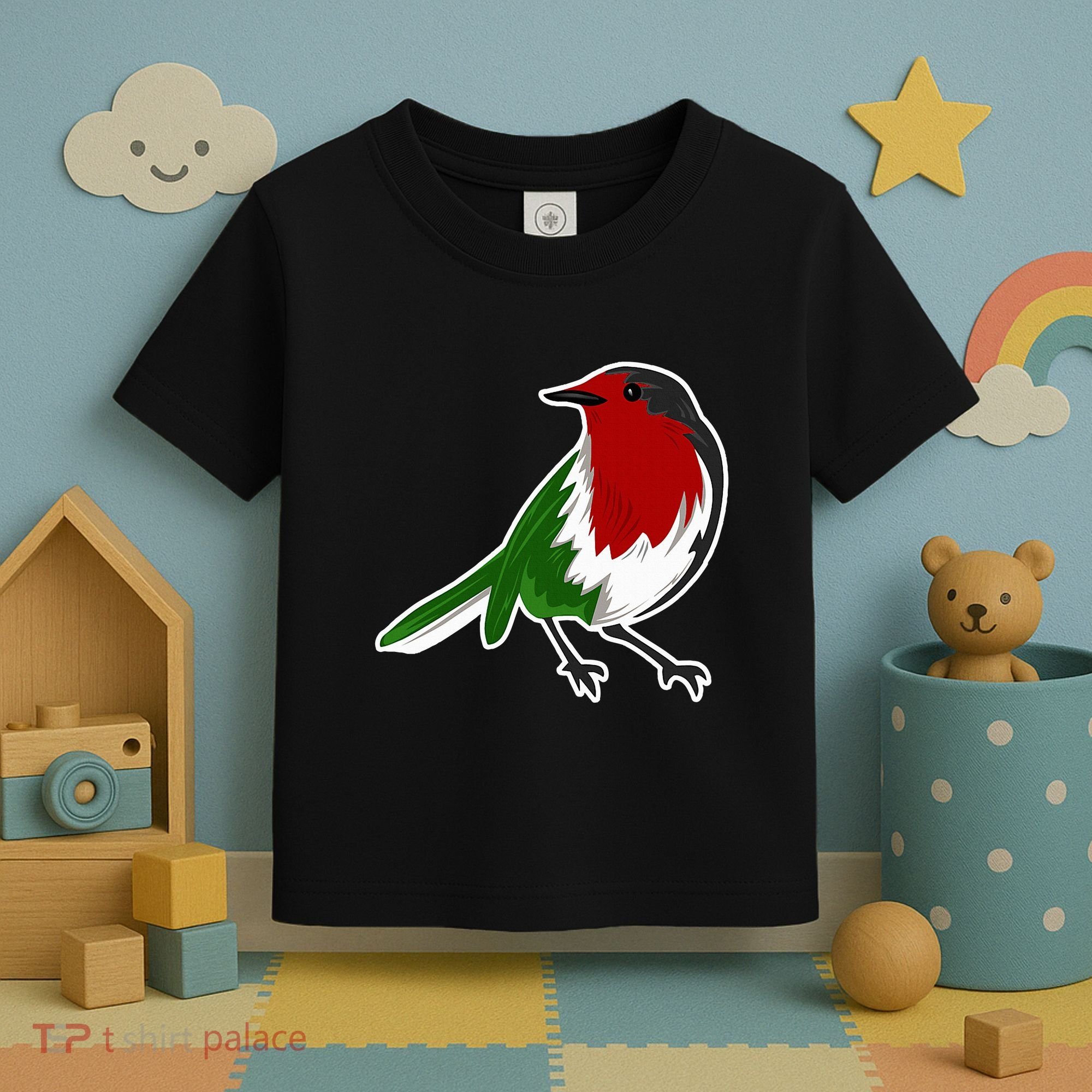 Palestinian Bird Palestinian Flag Palestine Toddler T-Shirt