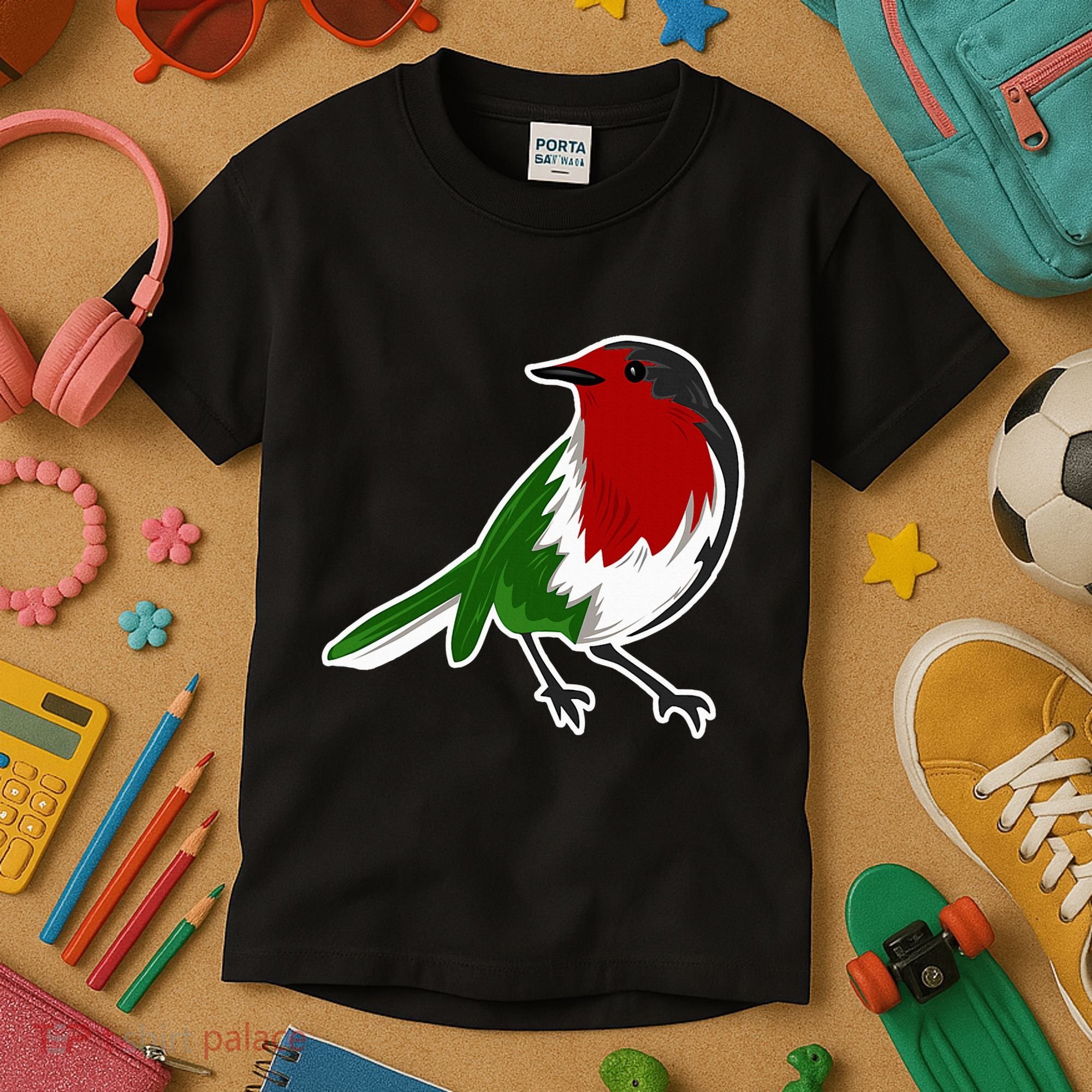 Palestinian Bird Palestinian Flag Palestine Kids T-Shirt
