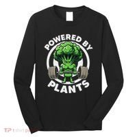 Powered By Plants Vegan Athlete Vegan Gym Vegan Bodybuilding Long Sleeve Shirt thumb 0
